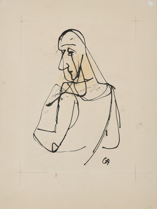 Untitled (Grief, half figure)