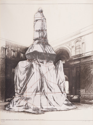 Wrapped monument to Leonardo / Project for Piazza della Scala, Milano