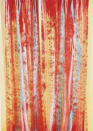 Untitled (Naphtal Red, open lined)