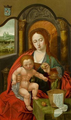 Thronende Maria mit dem Christusknaben