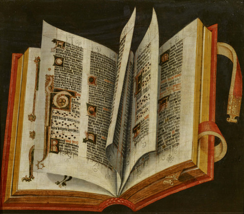 Trompe-l'oeil of a Liturgical Scripture