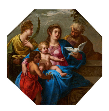 Die Heilige Familie mit dem Johannesknaben und der Heiligen Lucia