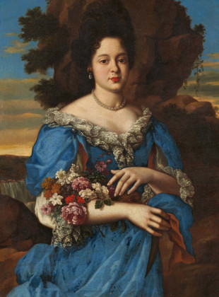 Porträt einer Dame als Flora