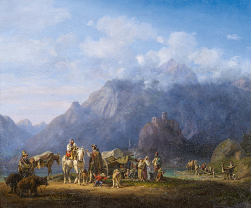Menagerie Resting in the Mountain Valley