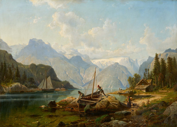 Fischer in einem norwegischen Fjord