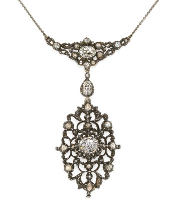 Historical Diamond-Pendant Necklace