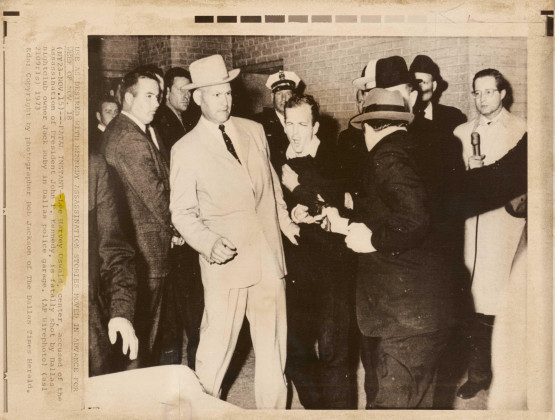 Lee Harvey Oswald fatally shot by Jack Ruby