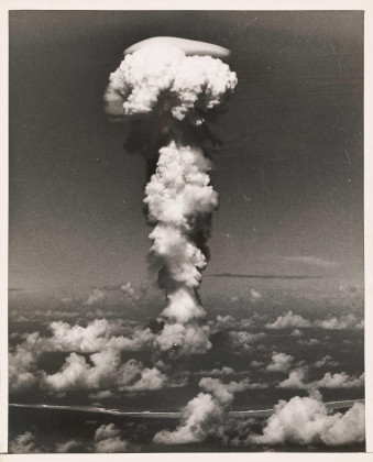 Atomic smoke over Bikini, July 1st, 1946
