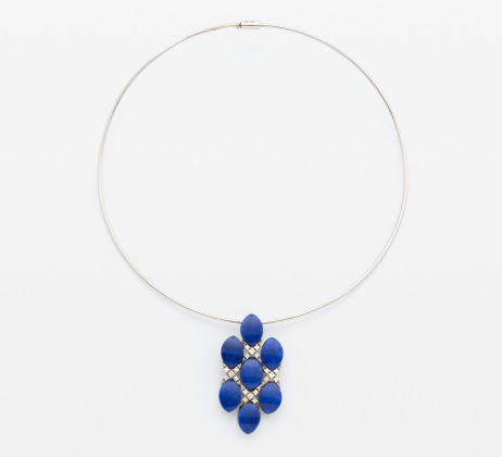 Lapis Lazuli-Diamond-Choker