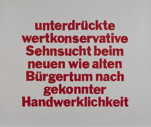 unterdrückte wertkonservative Sehnsucht beim neuen wie alten Bürgertum nach gekonnter Handwerklichkeit