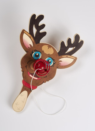 Paddle Ball Game. Rudolf the rednosed Reindeer