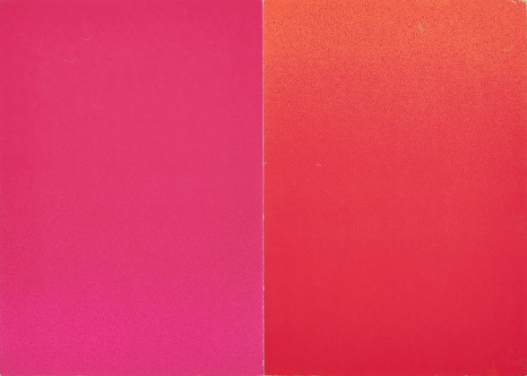 2 verschiedene Rot (Aus: Kunstmarkt Köln 1969)