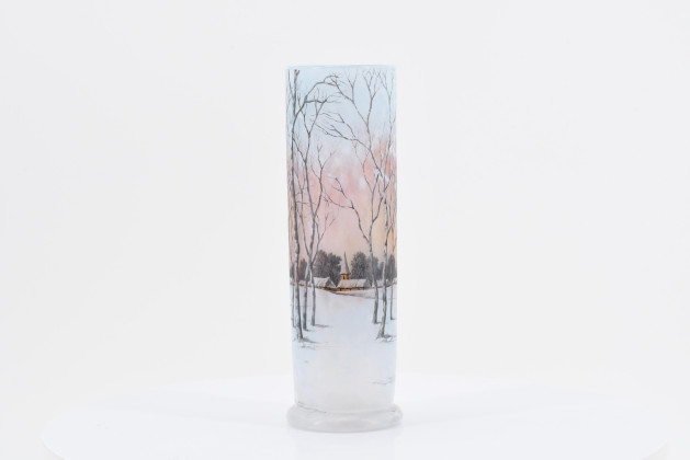 Kleine Vase mit Winterlandschaft [1]