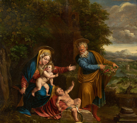The Holy Family with the John the Baptist