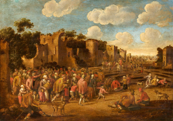 Landscape with the Depiction "Le roi thaumaturge" (The Miracle-Working King)
