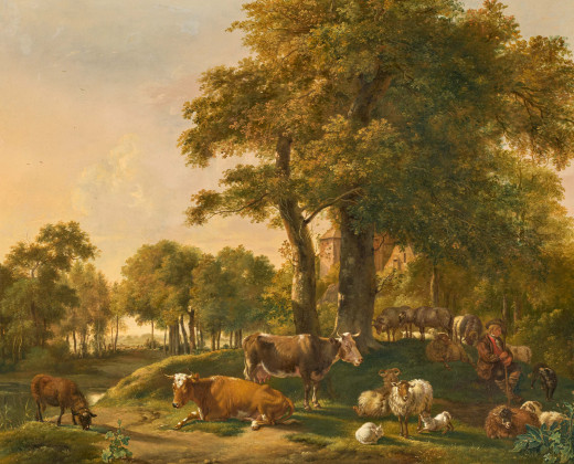 Sheperd with His Livestock