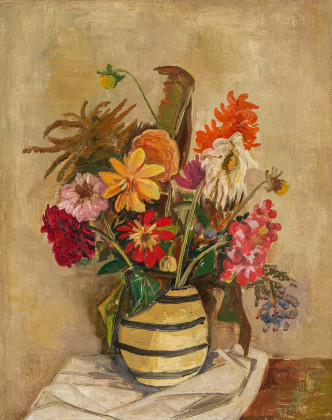 Blumenstillleben (Sommerblumen in einer Vase)