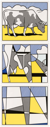 Cow Triptych (Cow Going Abstract)