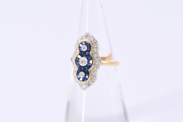 Sapphire Diamond Ring