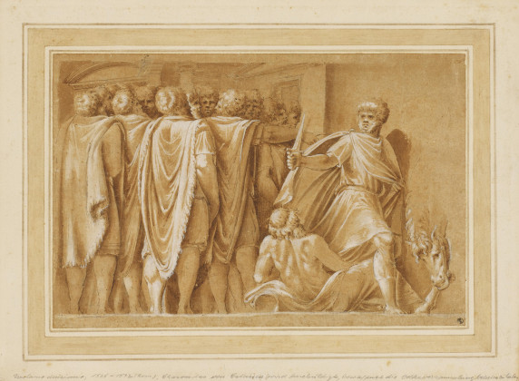 Brutus plant die Ermordung Julius Caesars