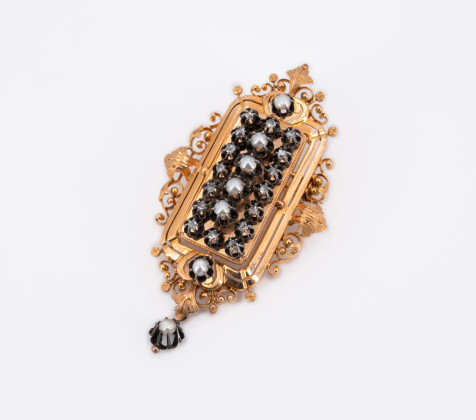 Historic Pearl Diamond Brooch