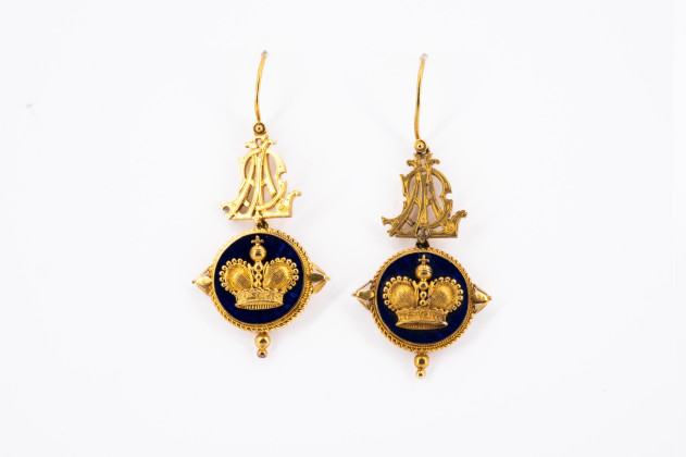 Enamel earrings