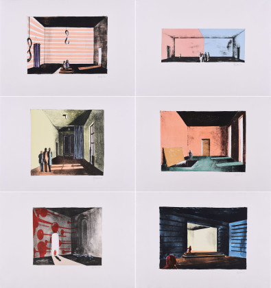 Series of 6 Colour Lithographs