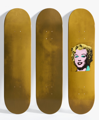 Gold Marilyn Monroe Skateboard