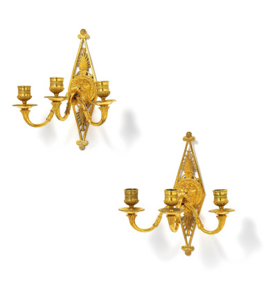 Pair of empire wall lights