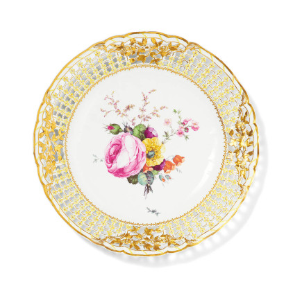 Dessert Plate from the "Yellow Dinner Service" for the Potsdam City Palace