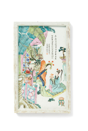 Bildplatte mit der Mondgöttin Chang'e mit dem Elixier der Unsterblichkeit