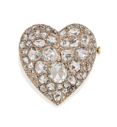 Heart brooch