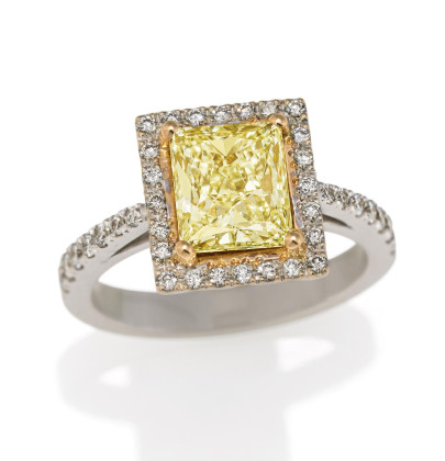 Fancy Yellow Diamond Ring