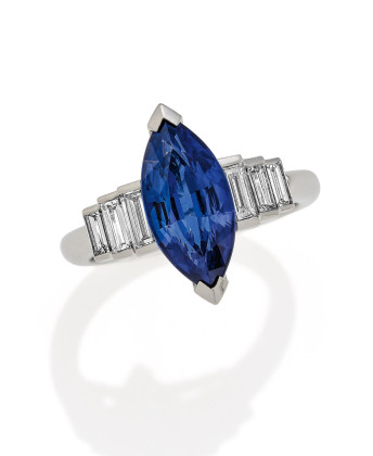 Sapphire Diamond Ring