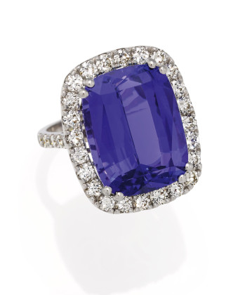 Tanzanite Diamond Ring