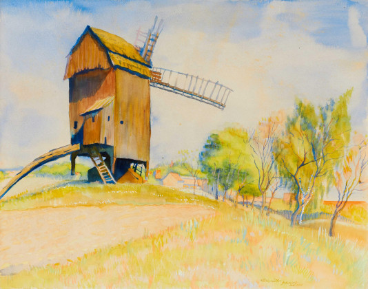 Windmühle bei Gebersdorf/Teltow