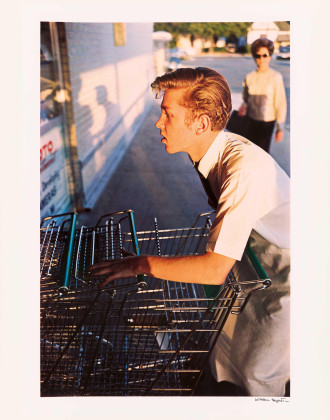 Untitled (Supermarket Boy with Carts)