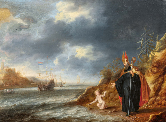 Der Heilige Augustinus und der Knabe am Meer