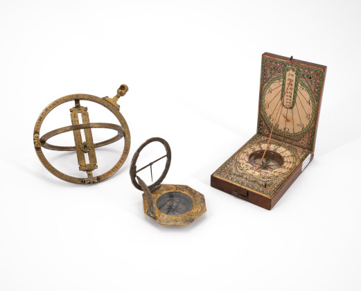 FOLDING SUNDIAL, RING SUNDIAL & EQUATORIAL SUNDIAL