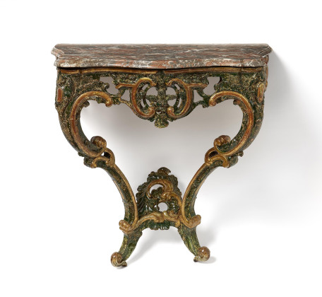 WOODEN CONSOLE ROCOCO