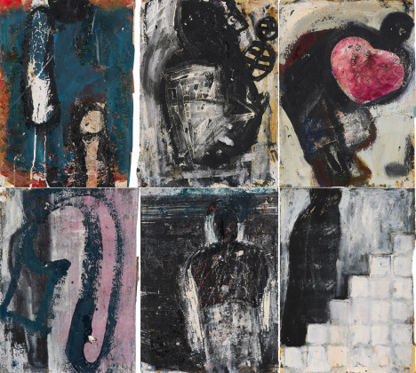 Series of 13 Works on Paper