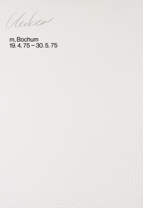 Ausstellungsplakat m, Bochum 19.4.75 - 30.5.75
