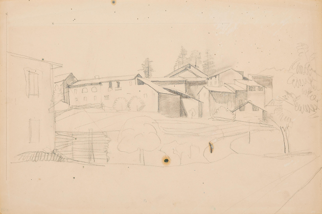 Inner courtyard of a Ticino farmstead