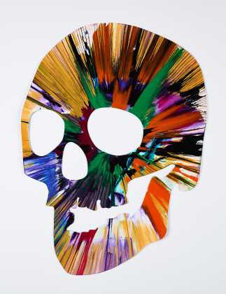 Skull Spin Painting