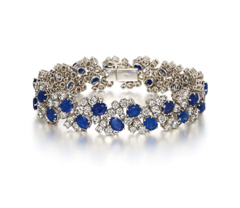 Saphir-Diamant-Armband