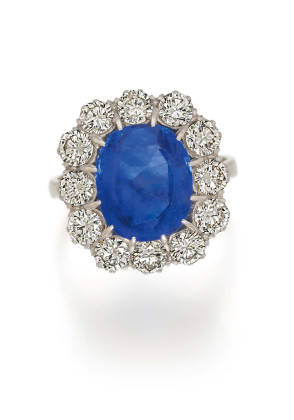 Sapphire-Diamond-Ring