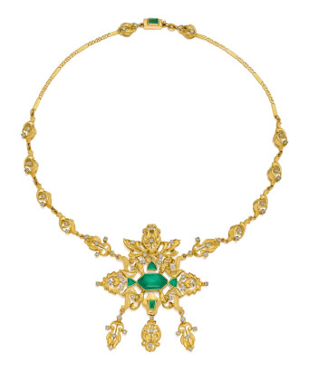 Emerald-Diamond-Necklace