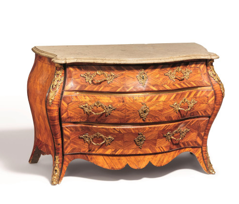 MAGNIFICENT ROCOCO KINGWOOD CHEST OF DRAWERS