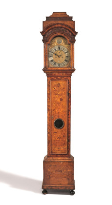 LARGE LONGCASE CLOCK WITH INLAID CASE