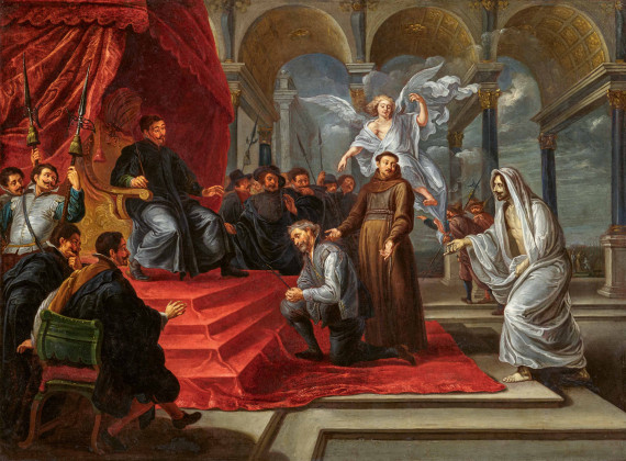 Der Heilige Antonius von Padua beweist die Unschuld des des Mordes angeklagten Martin von Bullones